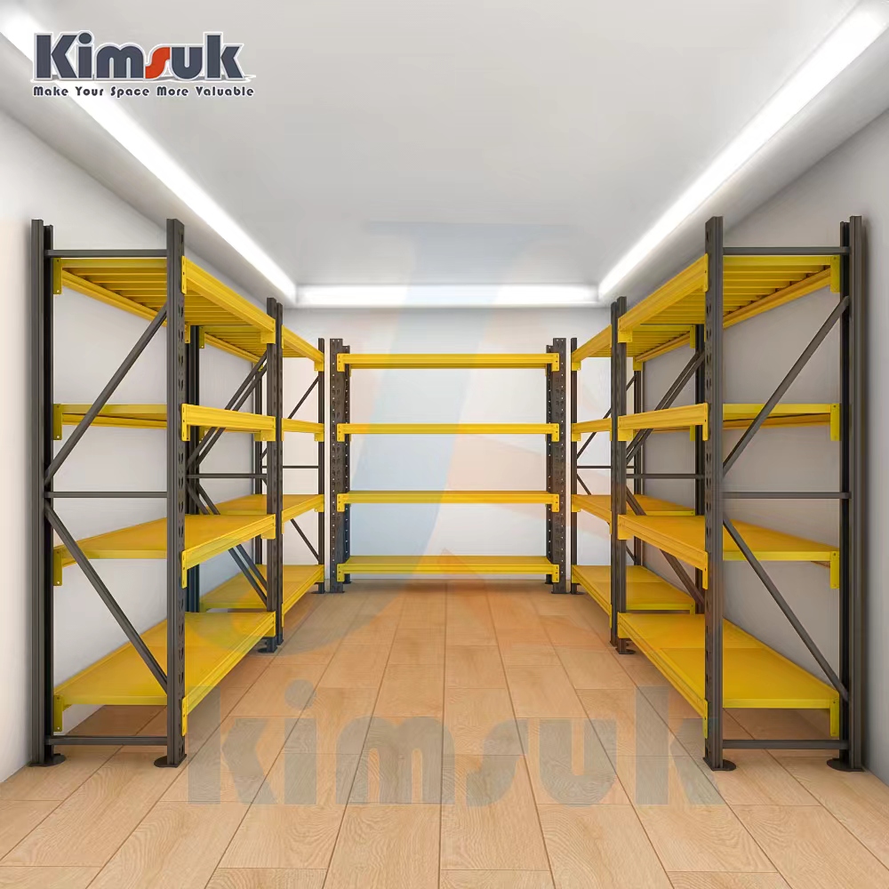 Medium/Heavy Duty Storage Equipment Warehouse Industrial Powder Coating Cargo Steel Iron Tool Supermarket Stacking Storage Racks