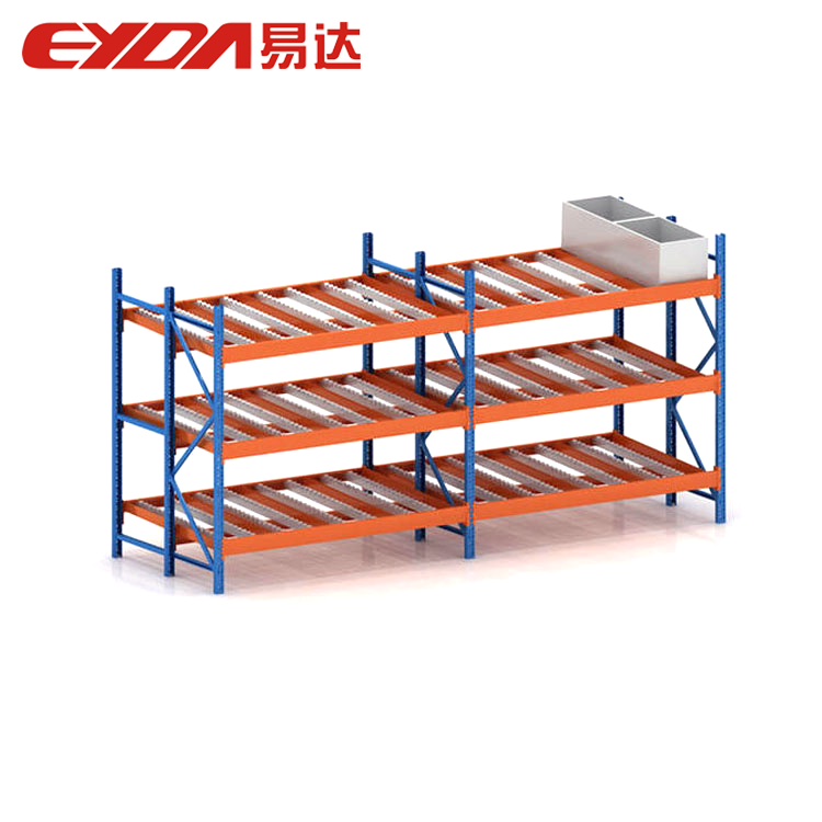 High Quality Steel 5 Layer Adjustable Powder Coated Warehouse Storage Carton Flow Racking Roller Picking System