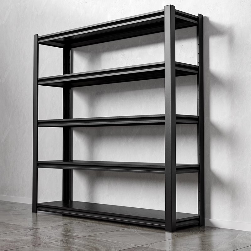 5 Layer Steel Shelving Display Shelf Metal Storage Rack with Pegboard Colors Customized for Stacking Racks Shelves