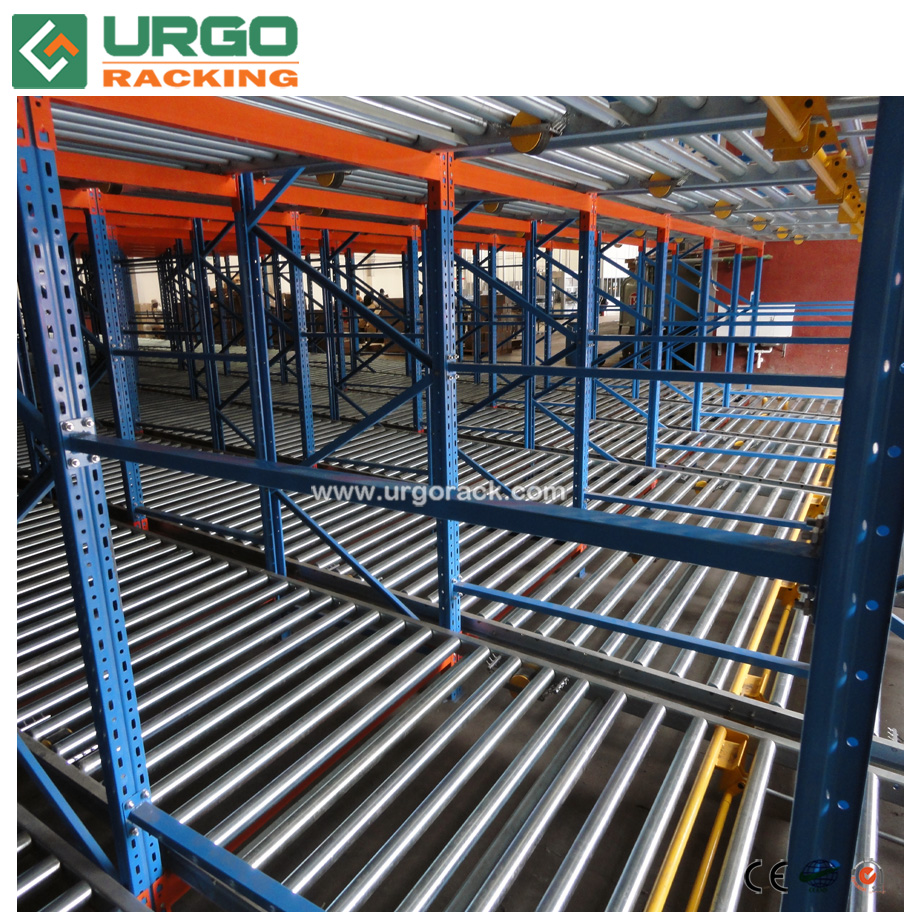 High Efficiency Order Picking Racking System, Gravity Flow Roller Racking System