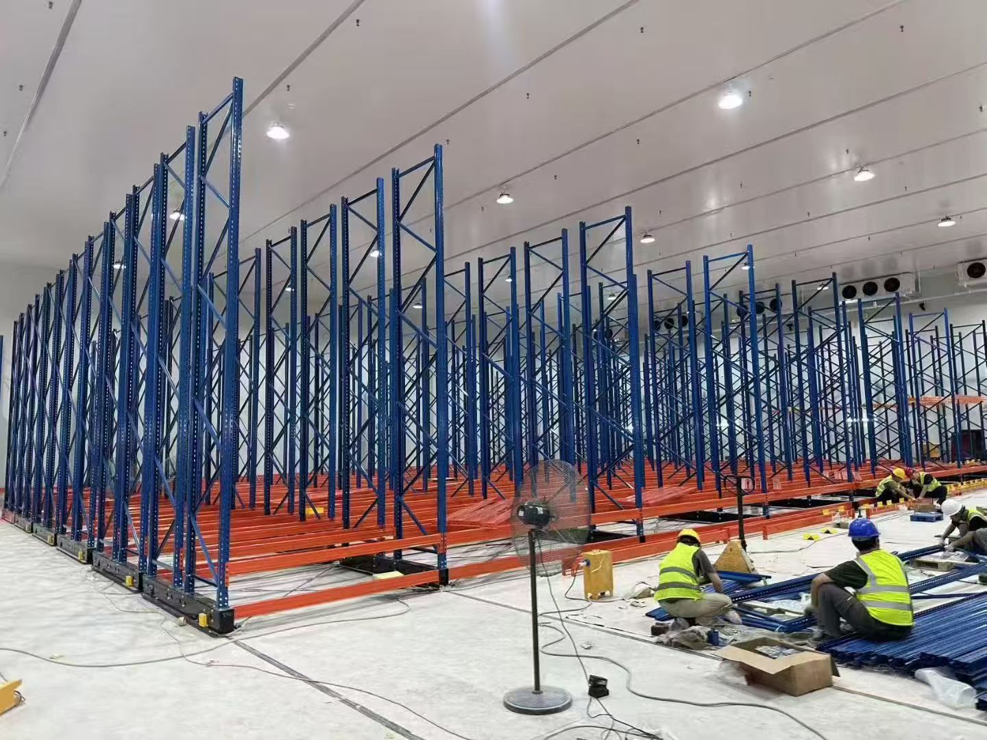 Mobile Pallet Racking (AR Mobile) Is a System Where the Pallet Racks Are Placed on Mobile Bases Guided Through Fixed Tracks