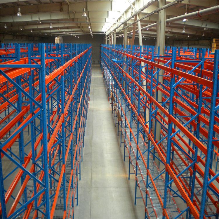 Adjustable Steel Selective Beam Pallet Rack With Powder Coated Surface For Supermarket And Warehouse Storage