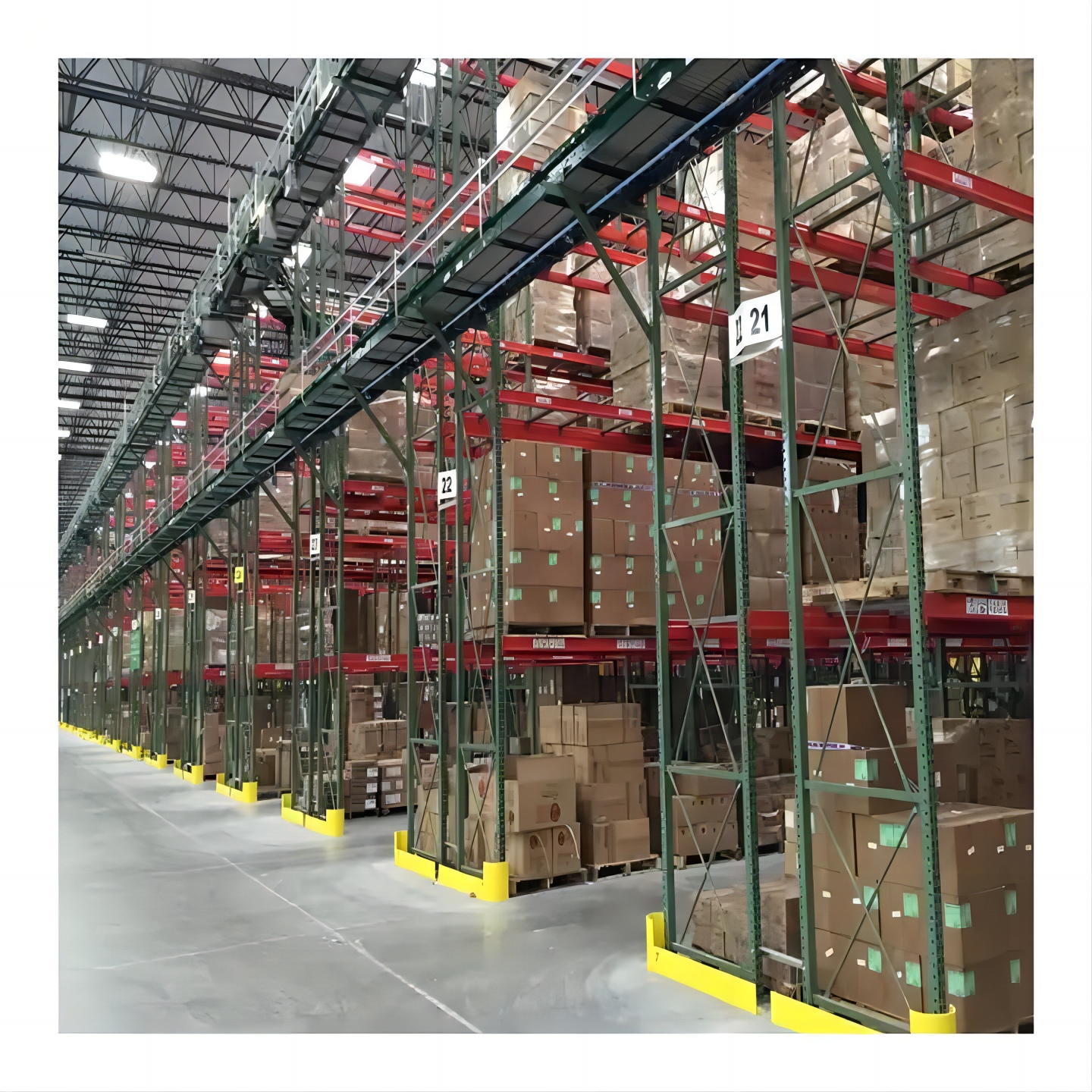 American Style Warehouse High Bay Heavy Duty Pallet Racks System Cargo &amp; Storage Equipment Shelves Available for Shipment