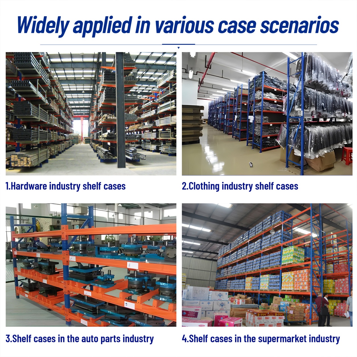 High Effective 5 Metal L2500*W1100*H2550mm 1000kg-4000kg Heavy Duty Corrosion Protection Warehouse Storage Racking Push Back