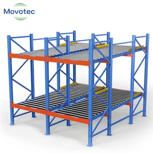 Warehouse Storage Racks Shelving Systems Pallet Rack Gravity Roller Flow Racking Movotec MTG100 1 Year Warranty