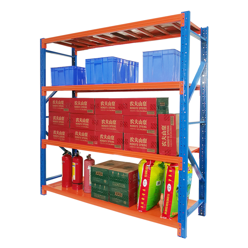 HUAWU 200kg/Layer Boltless Widespan Corrosion Protected Storage Shelf Steel Q235 5-Tier Industrial Warehouse Rack System BS-02