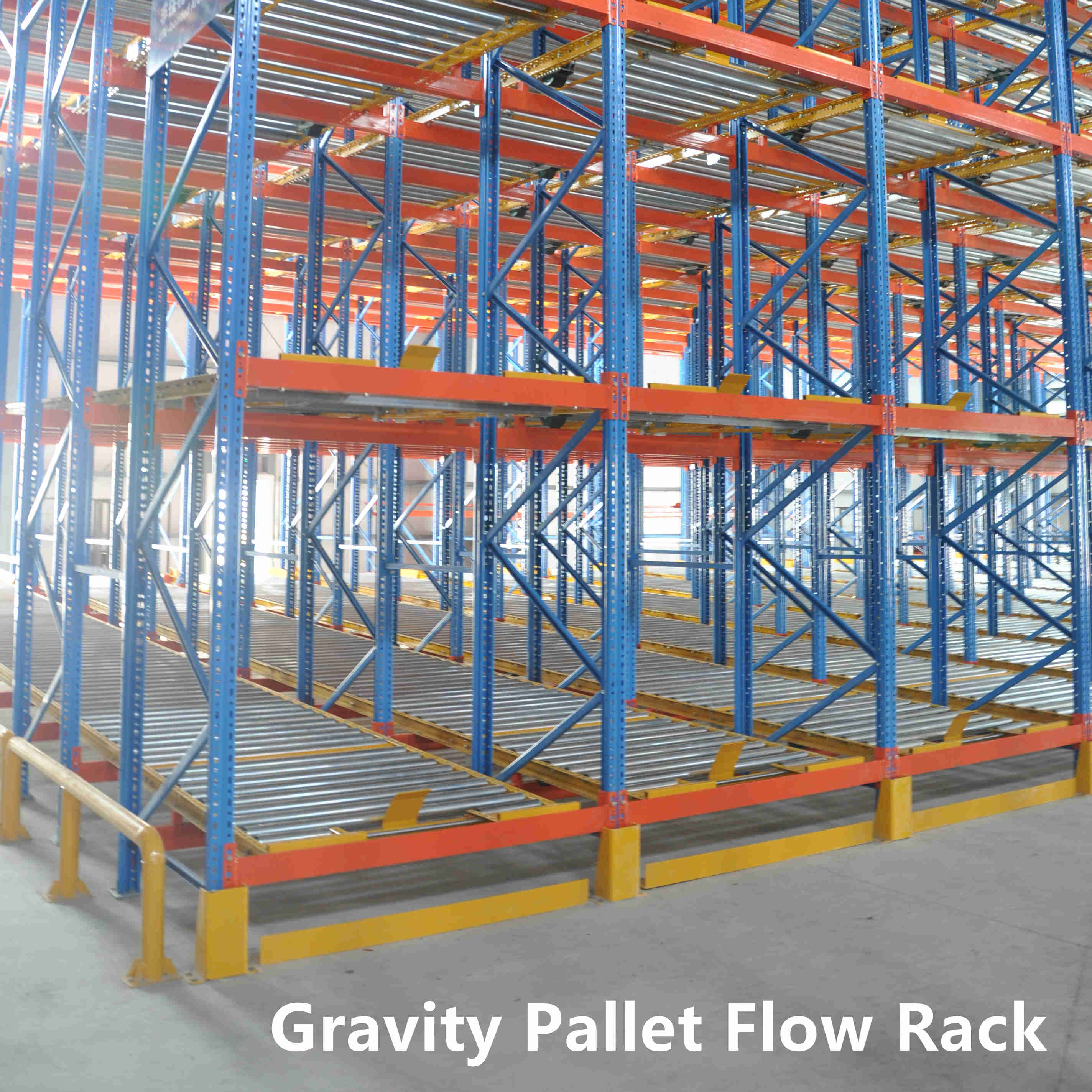 Customized Gravity Flow Pallet Roller Shelf System Heavy Duty Pallet Flow Rack
