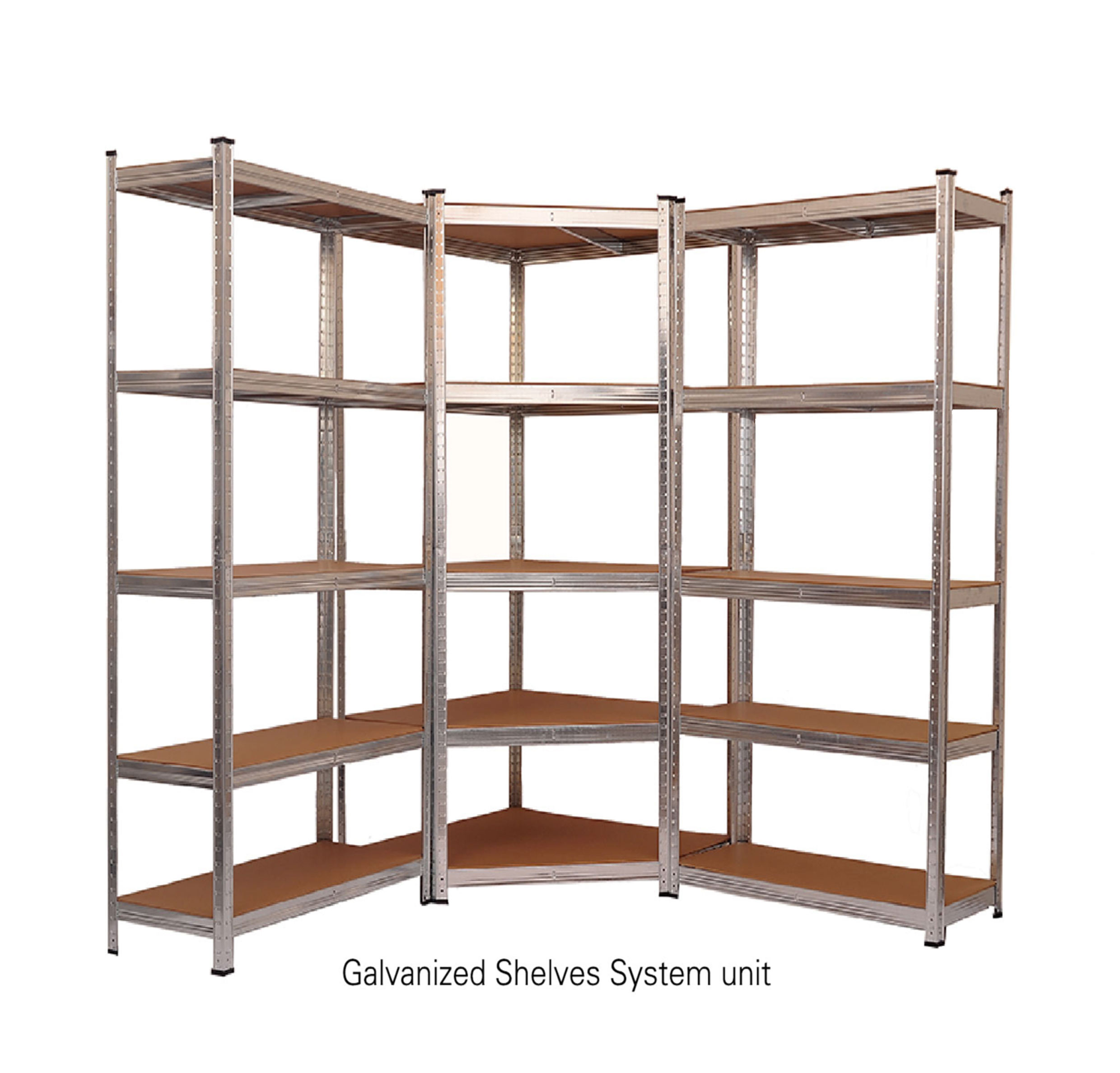 6-Tier Powder Coated Extra Tall Metal Shelving 222x90x40cm 200kg Storage Rack