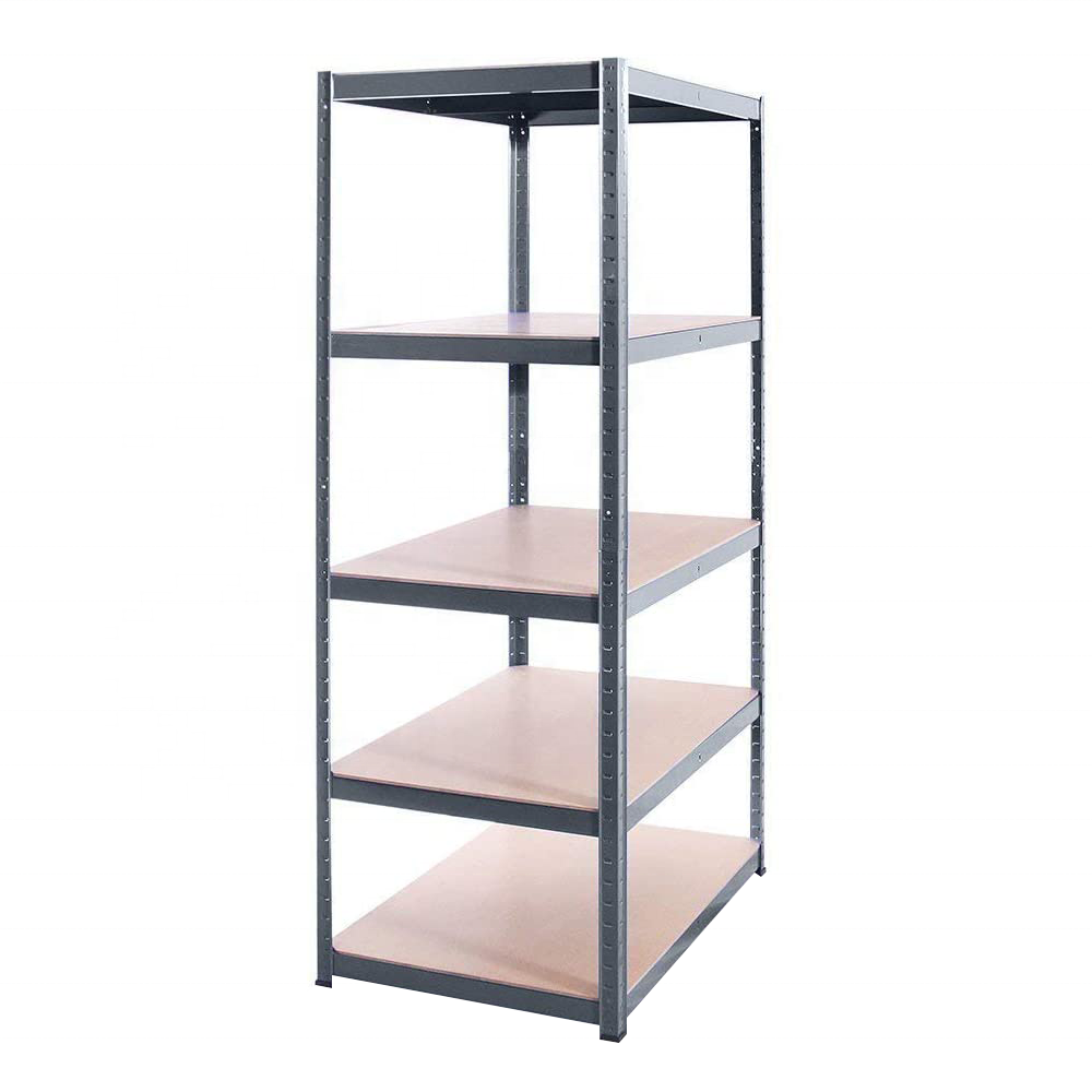 Industrial 5-Layer Corrosion Protected Steel Warehouse Rack Boltless Assembly Storage Shelf