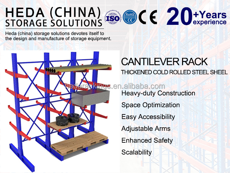 Industrial Cantilever Racking Upright Frames