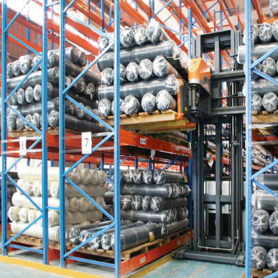 Narrow Aisle Cold Rolled Steel Adjustable High Density Reinforced Heavy Duty Powder Coated Racking Shelves for Tight Space