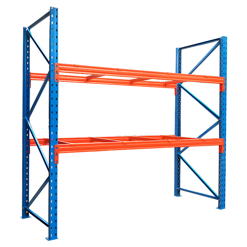 Heavy Duty 3-Layer Epoxy Coated Pallet Racking Cold Rolled Steel Selective Pallet Rack Clip Type Storage Shelving Card Slot Rack