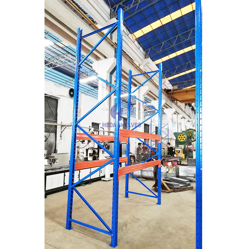 High Bay Heavy Duty Selective Pallet Racking System for Tall Warehouses and Industrial Storage