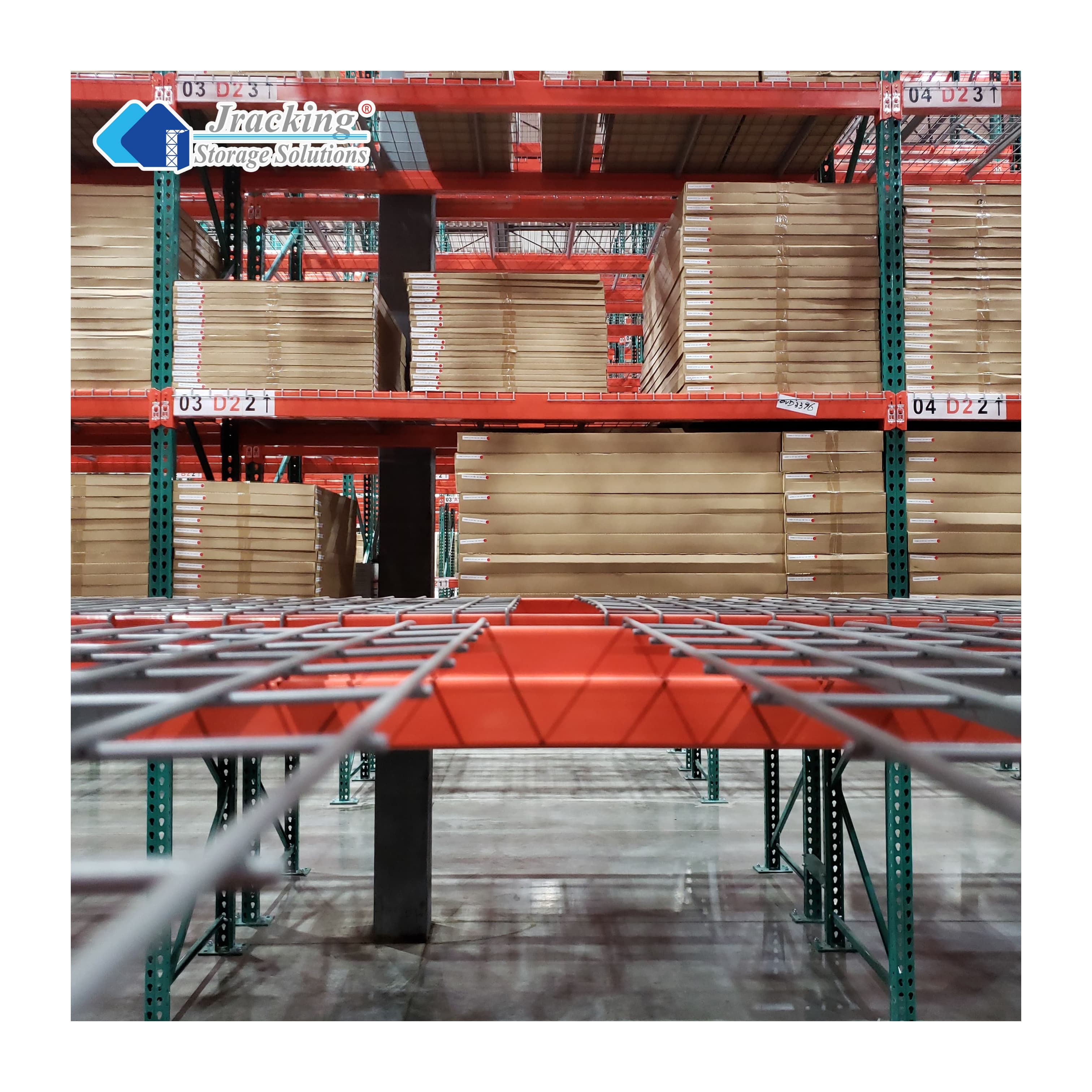 Jracking US Standard Steel Warehouse Storage Racks in Stocks Heavy Duty Teardrop Pallet Racking System