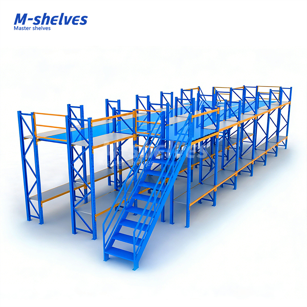 Custom Corrosion Protected Adjustable Pallet Rack Steel Structure Mezzanine Floor Heavy Duty Warehouse Loft Platform Racking