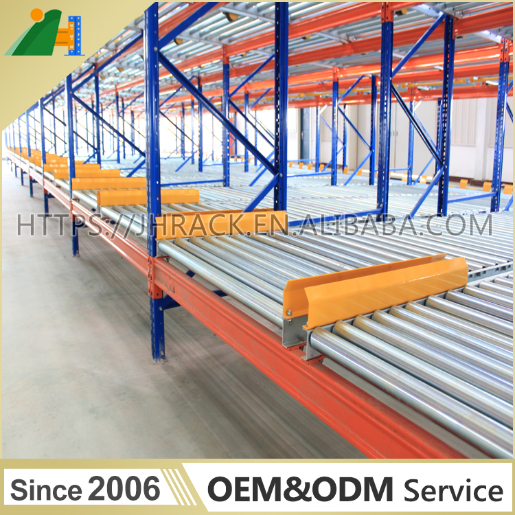 CE Certified Anti-Rust 2000kg Load Capacity Gravity Pallet Racking High Quality Heavy Duty Roller Pallet Rack
