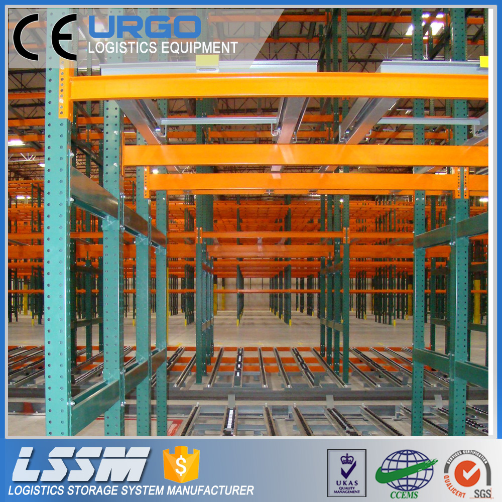 Warehouse High Density Gravity Roller Pallet Flow Racking