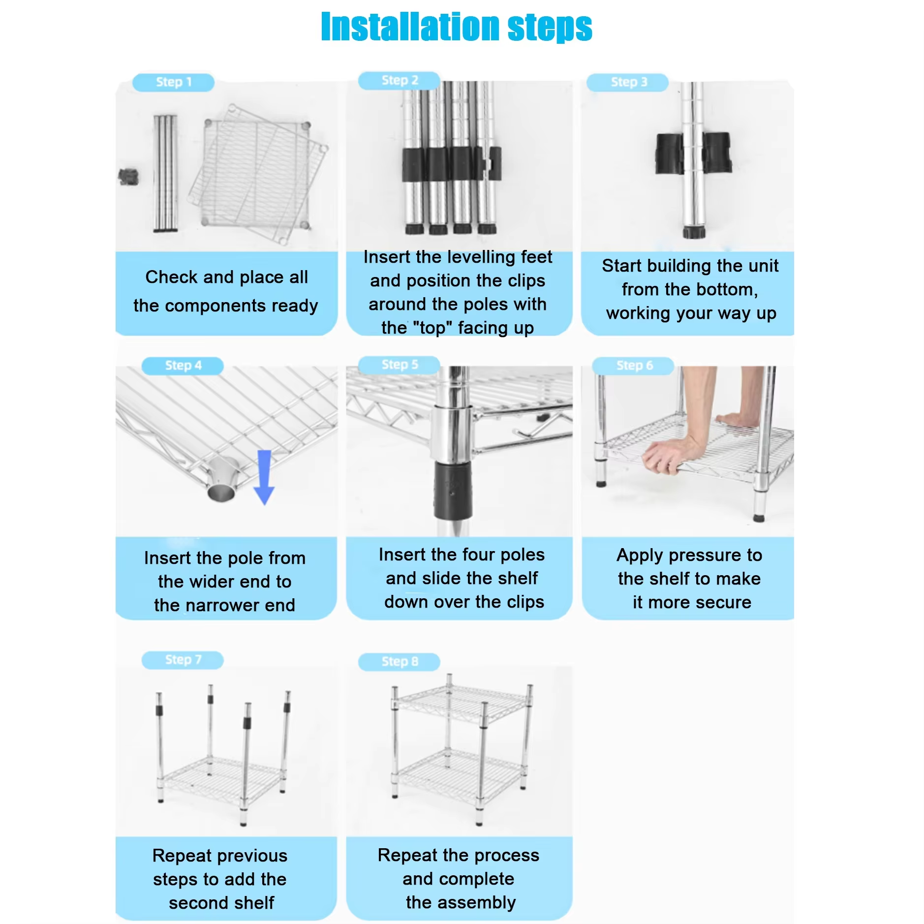 Wire Shelving Assembly Instructions