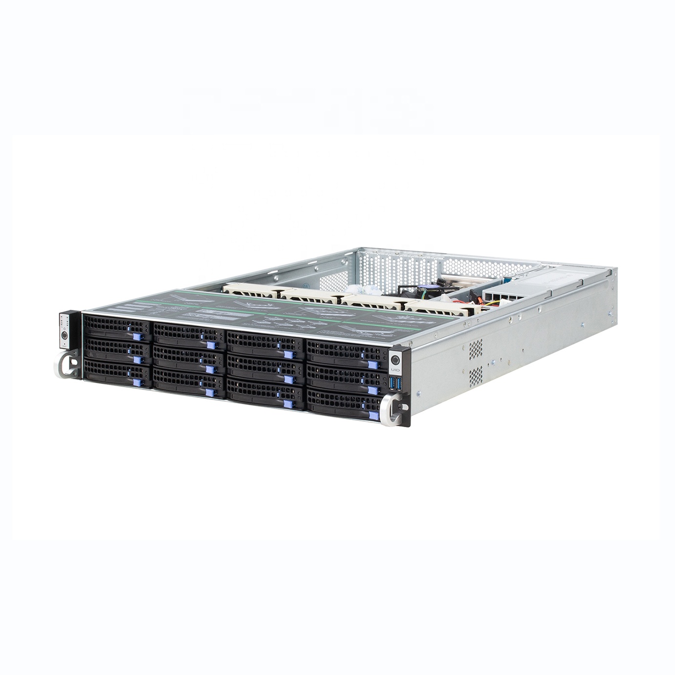 Customizable High-performance Xeon Silver 4214R 12-Core 2.4GHz 32GB DDR4 RAID 2u12GB Bays 12GB/s Backplane Rack Storage Stock