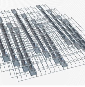Rongbang Warehouse Pallet Racking Wire Mesh Decking Storage Rack Dividers