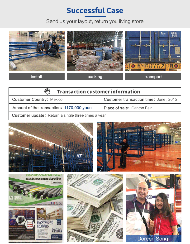 FIFO Order Picking Warehouse Shelf Gravity Carton Flow Rack Installation Example 1