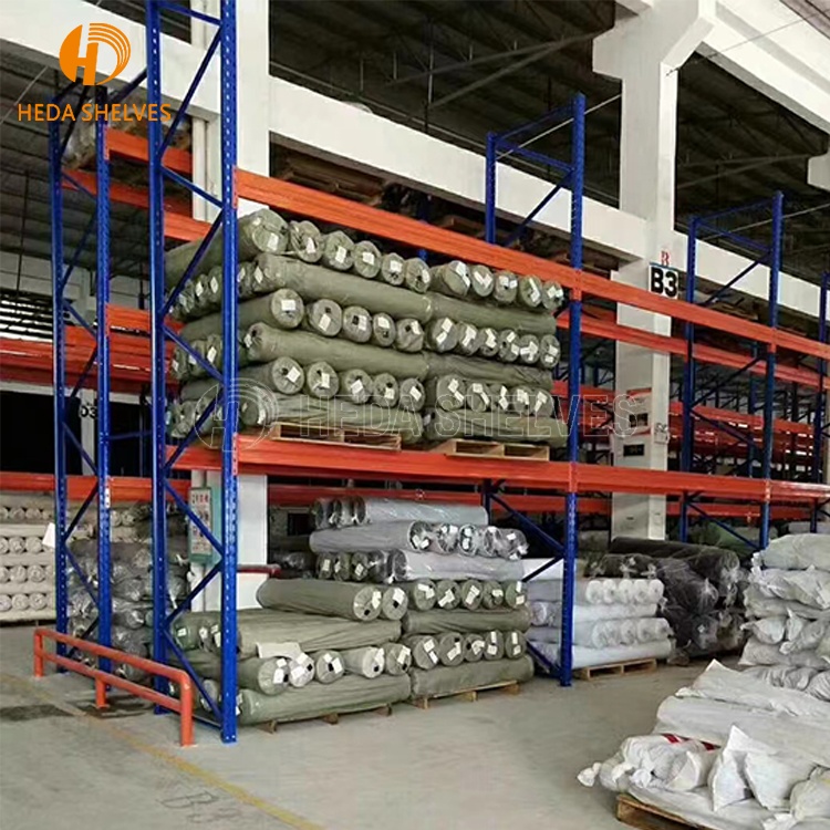 Industrial Heavy Duty Storage Shelves Systems Stacking Units Metal Rack Warehouse Steel Pallet Racking