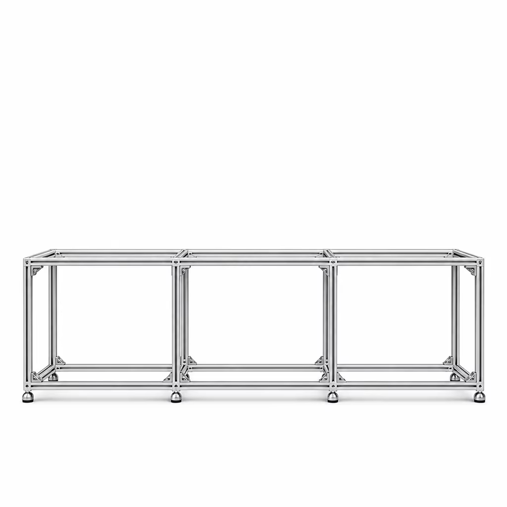 Aluminum Profile Marine Board Shelf With Wheels For Mobile Display Cabinets Store Display Shelves