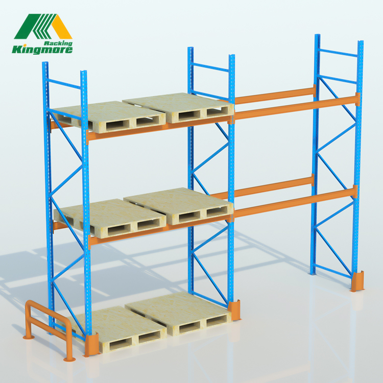 Kingmore Heavy Duty Steel Selective Pallet Rack System for Warehouse Storage