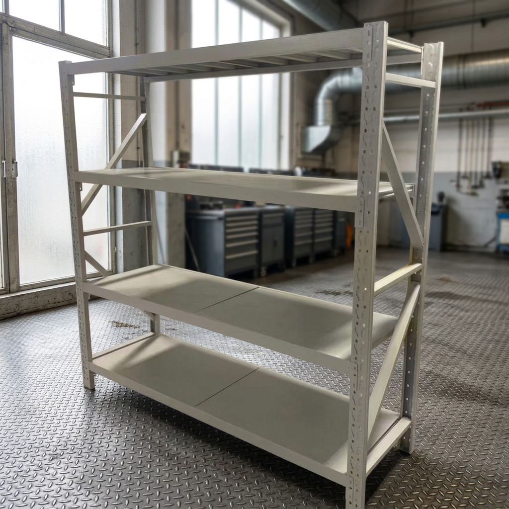 Guijie High Load Capacity 4-Layer Drive-Through Steel/Iron Warehouse Rack Powder Coated Finish Adjustable Durable Corrosion