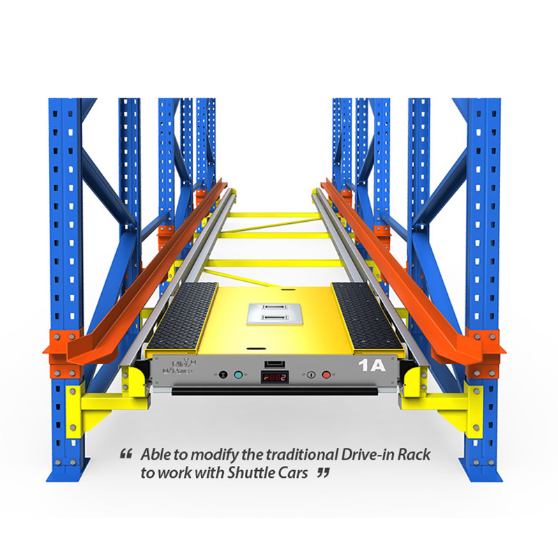 Smart Design High Density Heavy Duty 4 Way Pallet Shuttle Rack ASRS System Corrosion-Resistant Powder Coated Adjustable Layers