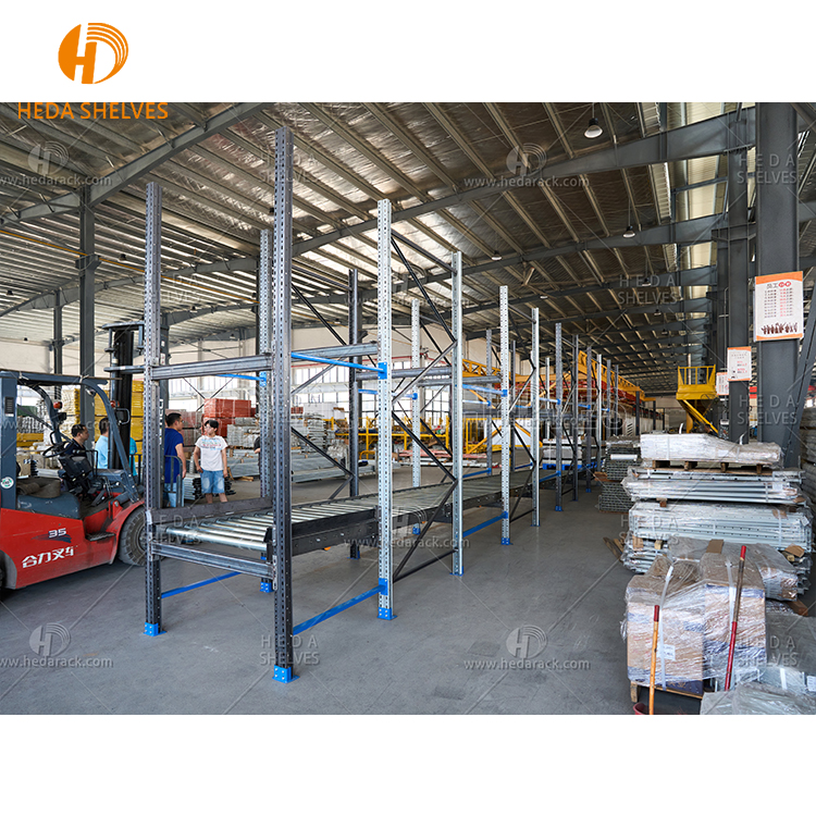 Hot Sale Gravity Flow Roller Racking Systems Customized Heavy Duty Carton Flow Racks