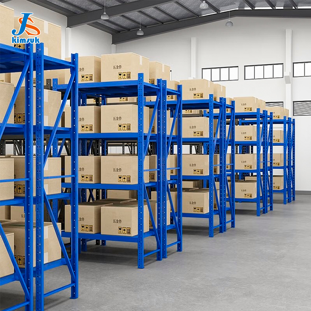 Medium/Heavy Duty Storage Equipment Warehouse Industrial Powder Coating Cargo Steel Iron Tool Supermarket Stacking Storage Racks
