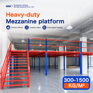 Multi Tier Warehouse Mezzanine Rack Heavy Duty Steel Storage Platform