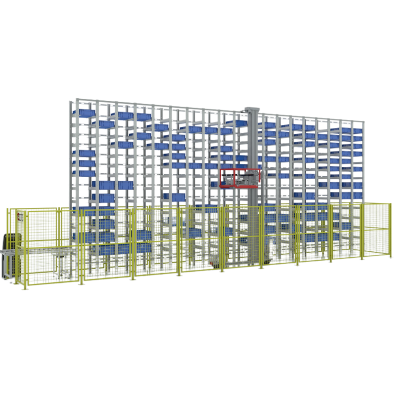 Standardized Module Design Micro Stacking Warehouse Pallet Rack Simple Installation Double Closed Loop Servo System Cast Iron