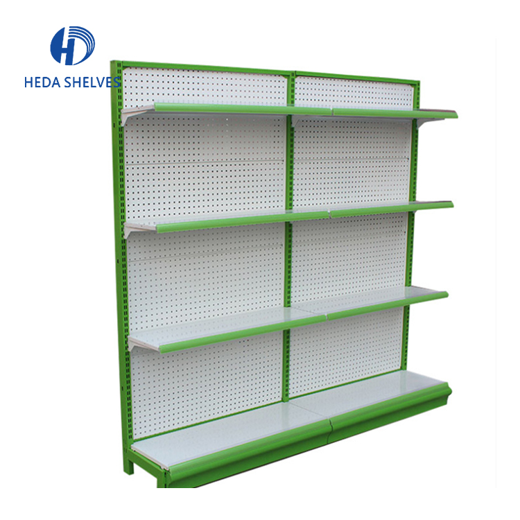 Powder Coating Customized Layer Supermarket Shelving Gondola, Shelf Supermarket
