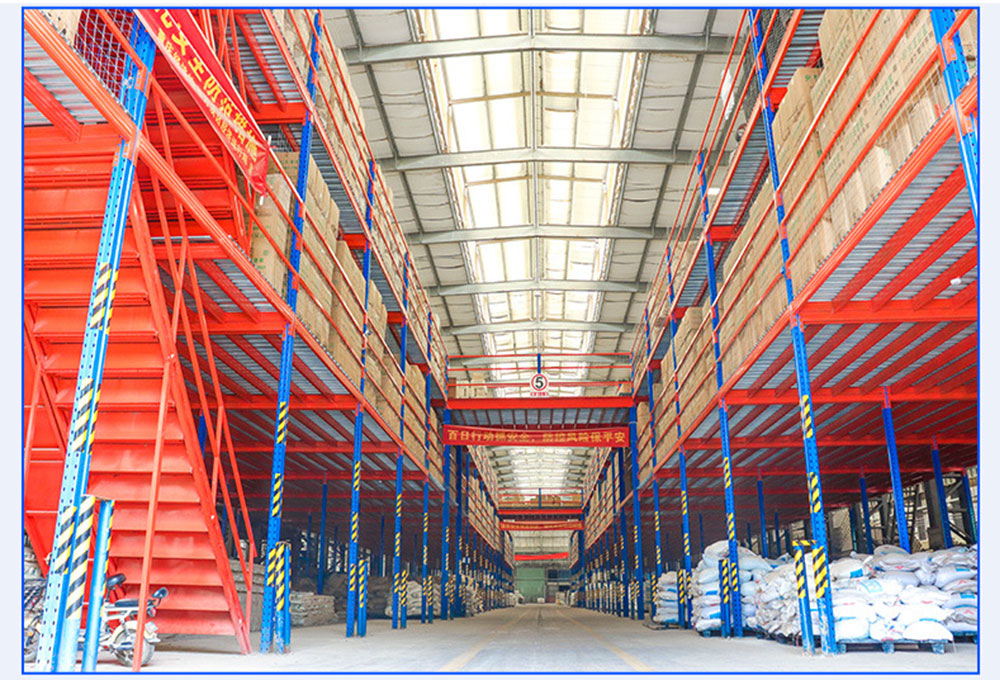 Mezzanine Floor Industrial Steel Optimizes Warehouse Space Rack Supported Mezzanine for Logistics Centers Multi Tier Platform
