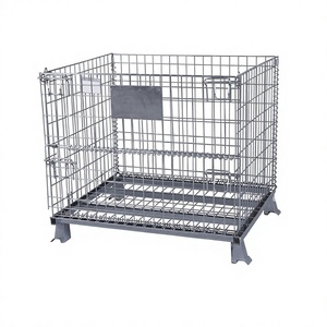 Wholesale 235 Iron Wire Mesh Storage Cages Multiple Sizes Stackable Foldable