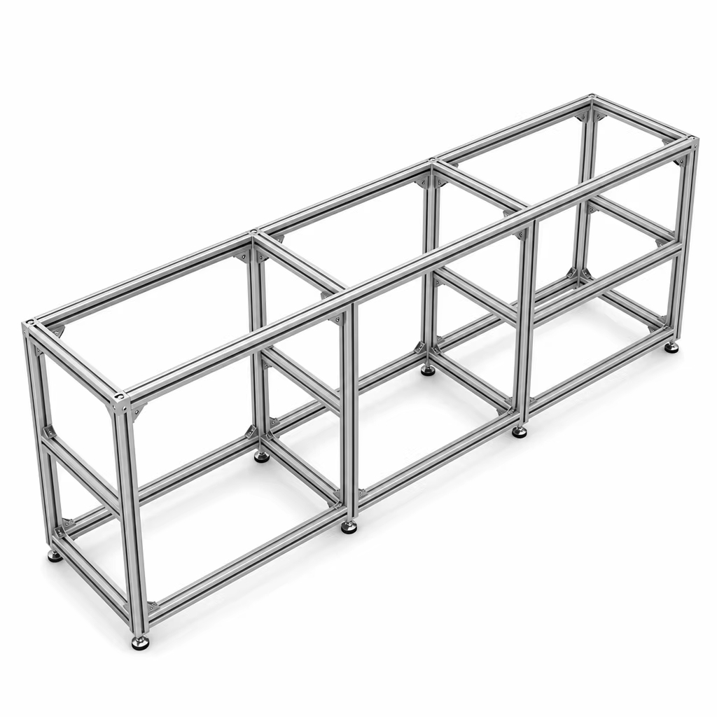 Aluminum Profile Marine Board Shelf With Wheels For Mobile Display Cabinets Store Display Shelves