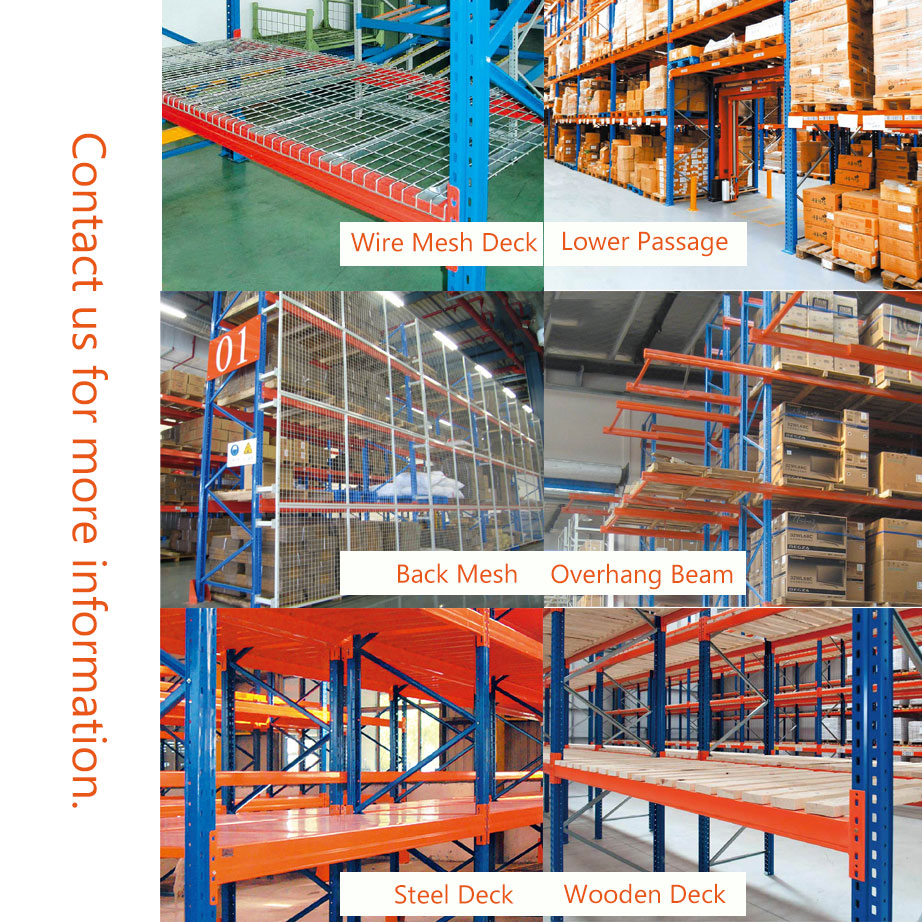 Narrow Passage Storage Shelves High Density Logistic Racking