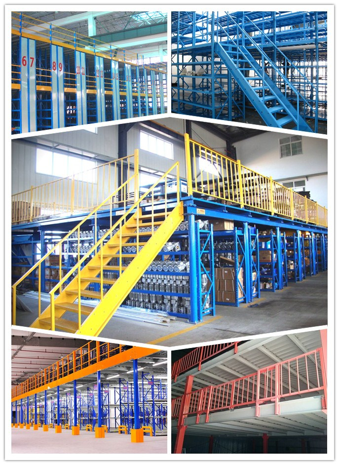 Stable Steel Structure Mezzanine Floor of Heavy Duty Metal Pallet for Warehouse Storage Goods