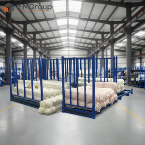 Customized Heavy Duty Metal Stacking Portable Fabric Rolls Storage Post Pallet Racks