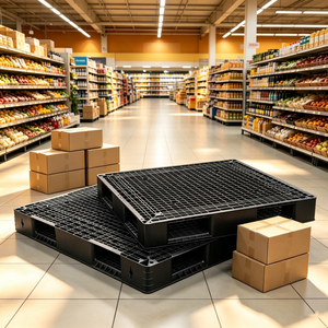 High-Bay Racking Double Face Plastic Pallet HDPE