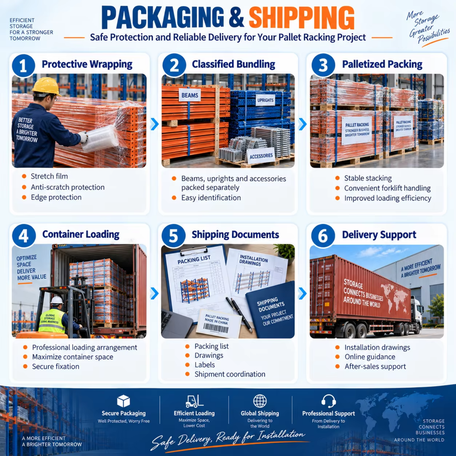 HEDA Storage Heavy Duty Rack and Warehouse Movable Pallet Rack Tile Display Rack System Warehouse Shelving Storage Equipment