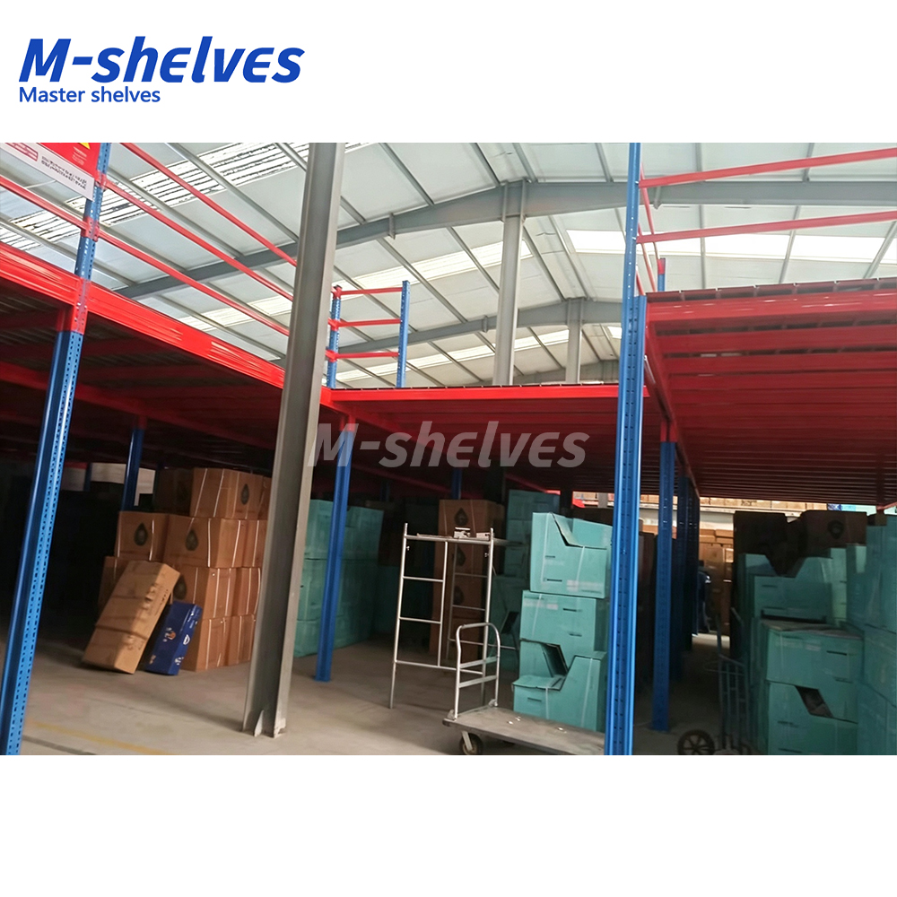 Heavy-duty Steel Shelving Shelf Platform &amp; Mezzanine Rack Detachable Custom Modular Design Anti-Corrosion for Warehouse Storage