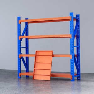 Storage Shelving System 4 Layer Stackable Heavy Duty Steel Frame