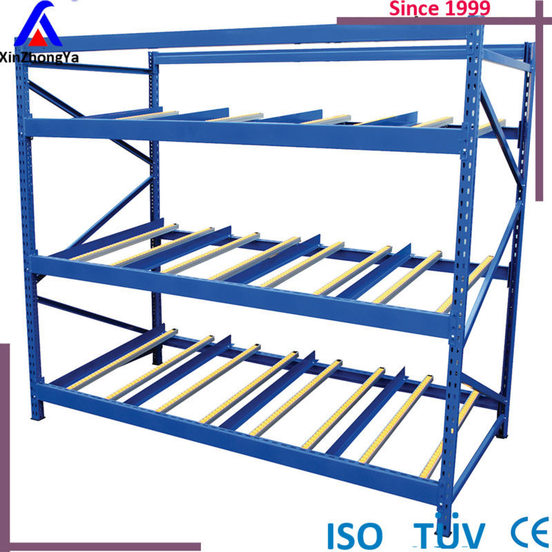 XZY High Quality Steel Carton Flow Rack System Industrial Heavy Duty Gravity Roller Racking 100kg-1000kg Capacity for Warehouse