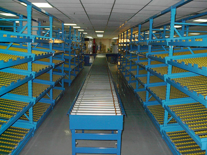 Metal Storage Carton Flow Shelves for Industrial Warehouse Roller Picking Equipment Racks System