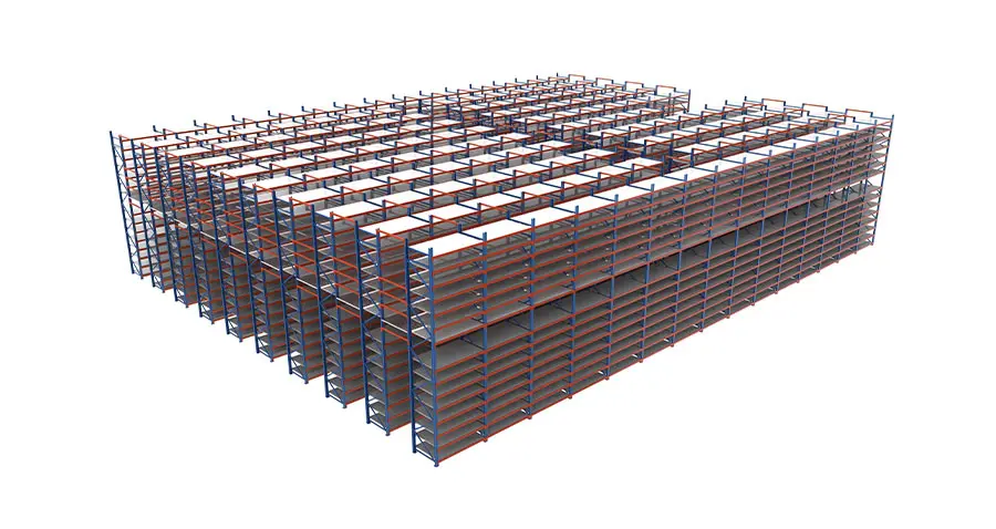 3D Isometric Racking Rendering