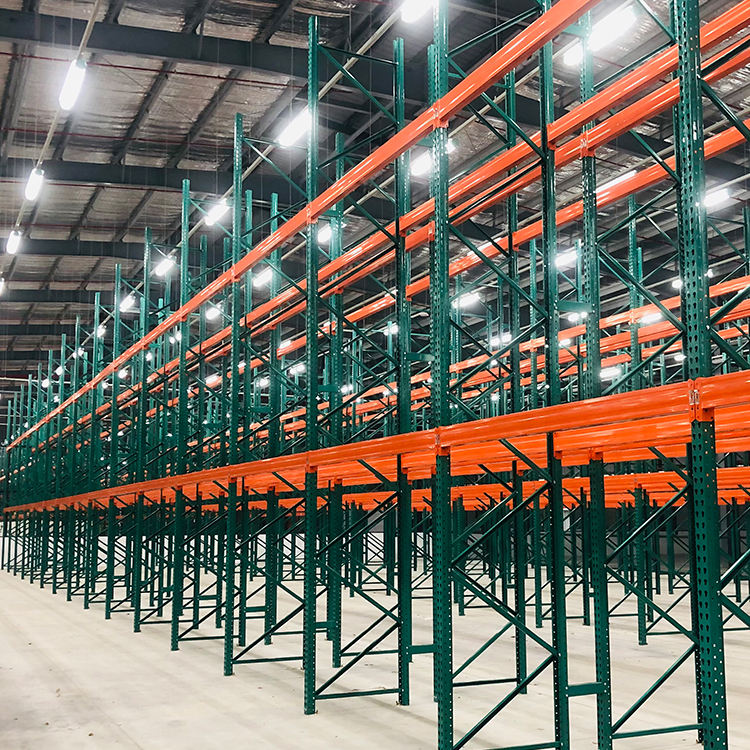 Industrial Storage Rack System Heavy Duty Metal Rack Teardrop Pallet Racking For Warehouse