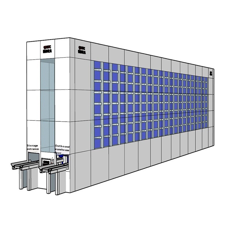 Fully Automatic Corrosion Protection 5-layer Freestanding 1.5mm Thick Powder Coated Steel Storage Shelf Efficient Warehouse